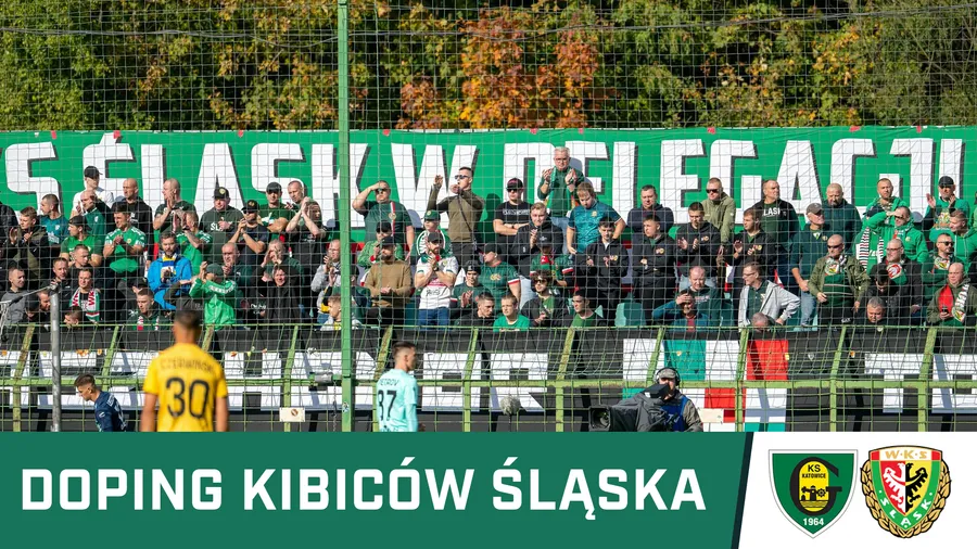 KIBICE: Doping kibiców Śląska w Katowicach