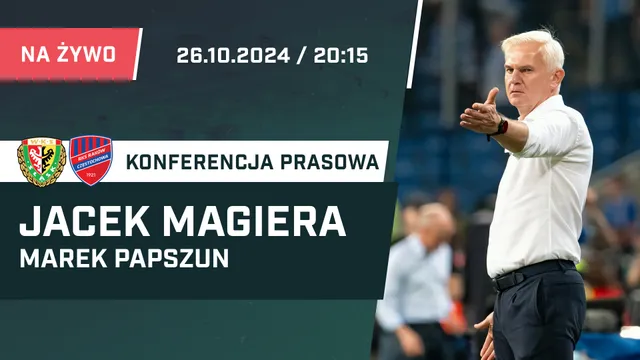 LIVE: Magiera i Papszun po meczu Śląsk - Raków