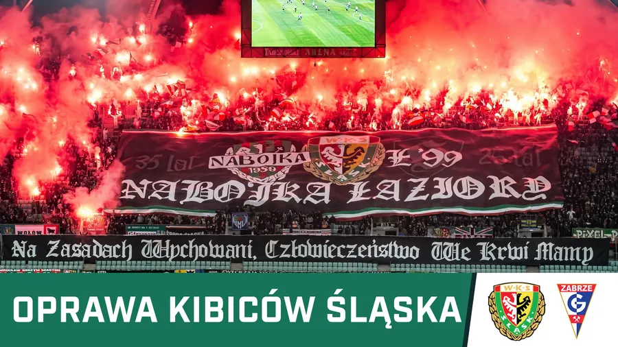 WIDEO: "Na zasadach wychowani, człowieczeństwo we krwi mamy" (oprawa kibiców Śląska)