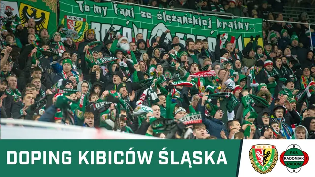 KIBICE: Doping kibiców Śląska w meczu z Radomiakiem