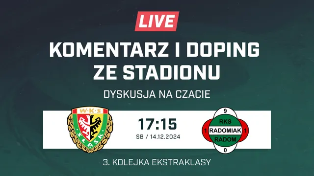 LIVE: Śląsk Wrocław - Radomiak Radom (NA ŻYWO)