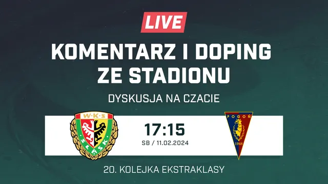 LIVE: Śląsk Wrocław - Pogoń Szczecin (NA ŻYWO)