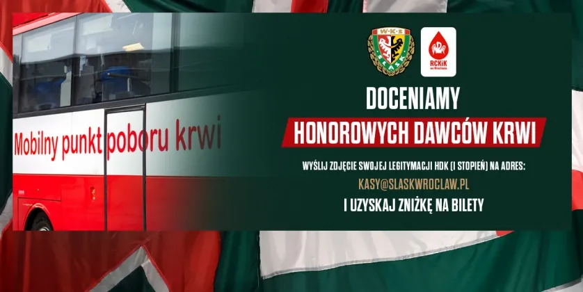 Rabat na bilety dla Honorowych Dawców Krwi