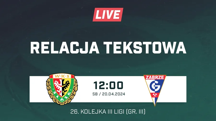 LIVE: Śląsk II Wrocław - Górnik II Zabrze (NA ŻYWO)