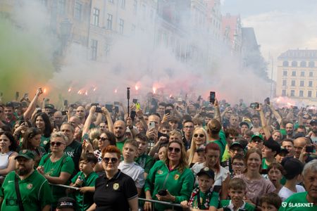 Wicemistrzowska feta Śląska Wrocław