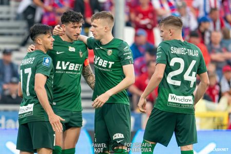 34. kolejka: Raków Częstochowa 1:2 Śląsk Wrocław 