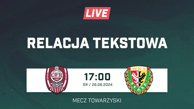 LIVE: CFR Cluj - Śląsk Wrocław (NA ŻYWO)