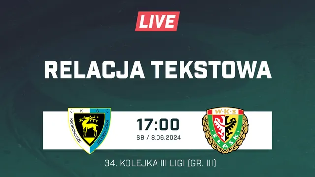LIVE: Karkonosze Jelenia Góra - Śląsk II Wrocław (NA ŻYWO)