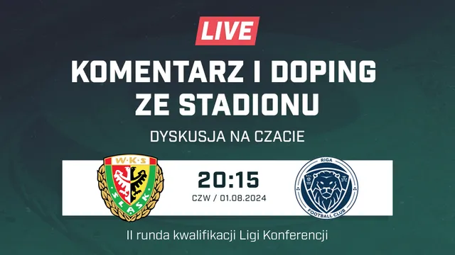 LIVE: Śląsk Wrocław - Ryga FC (NA ŻYWO)