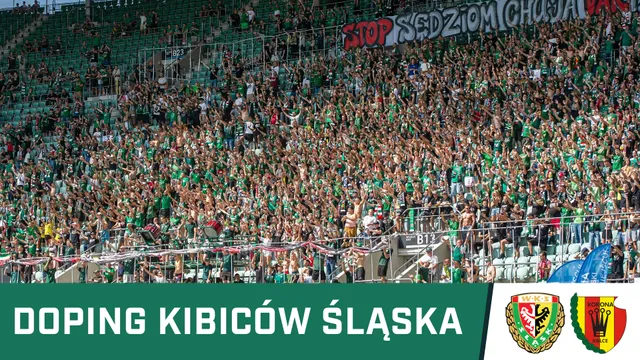 KIBICE: Doping kibiców Śląska w meczu z Koroną Kielce (WIDEO)