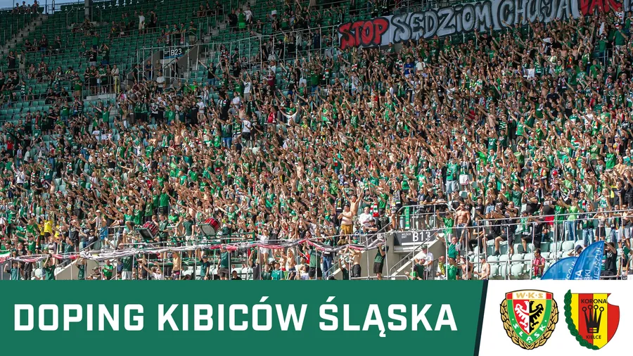 KIBICE: Doping kibiców Śląska w meczu z Koroną Kielce (WIDEO)