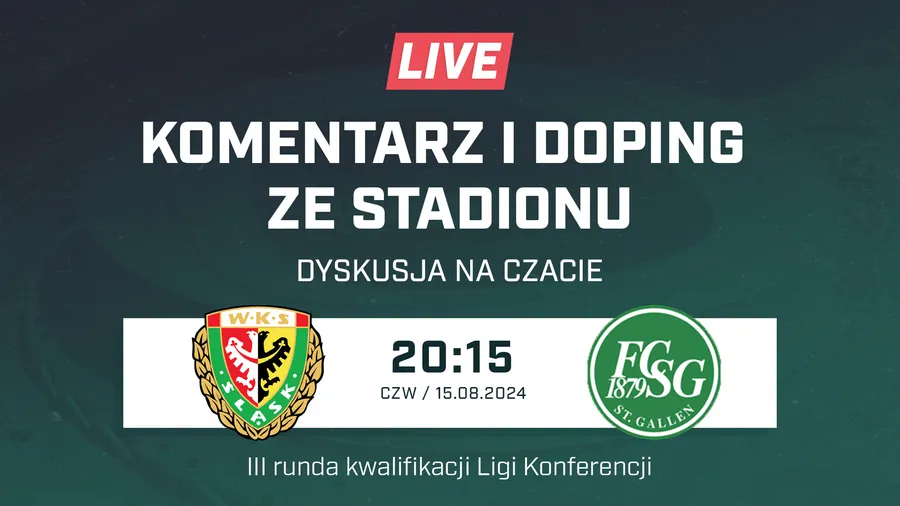 LIVE: Śląsk Wrocław - FC Sankt Gallen (NA ŻYWO)