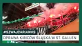 KIBICE: Oprawa i fragment dopingu fanów Śląska Wrocław w Sankt Gallen (WIDEO)