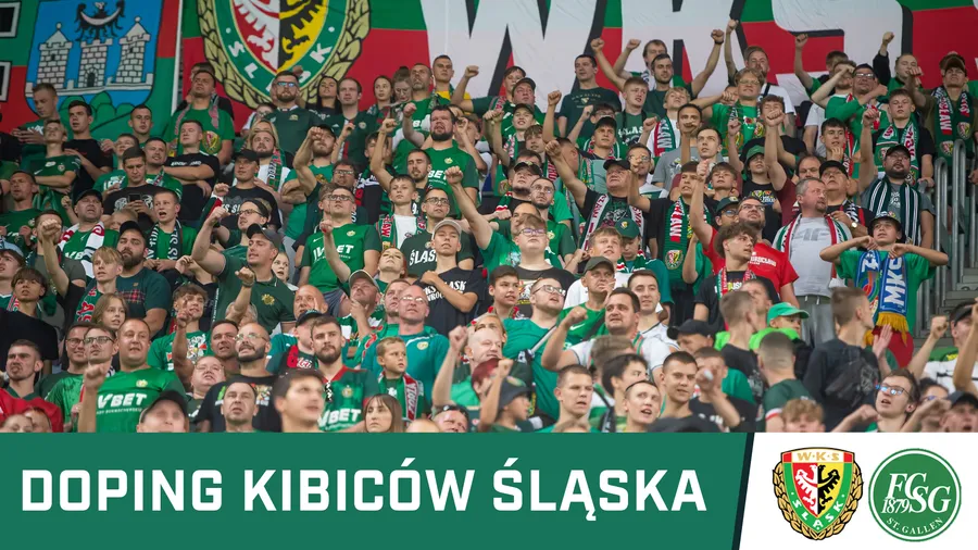 KIBICE: Doping kibiców Śląska w meczu z Sankt Gallen (WIDEO)