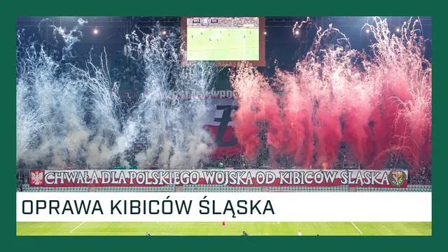 KIBICE: Oprawa kibiców Śląska