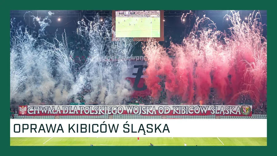 KIBICE: Oprawa kibiców Śląska