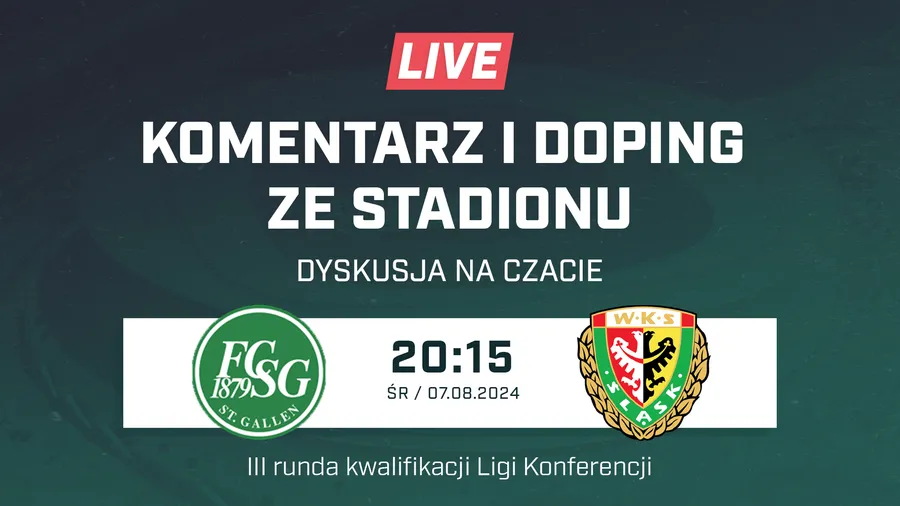LIVE: FC Sankt Gallen - Śląsk Wrocław (NA ŻYWO)