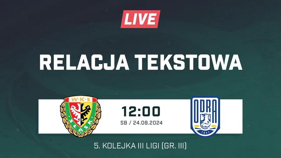 LIVE: Śląsk II Wrocław - Odra Bytom Odrzański (NA ŻYWO)