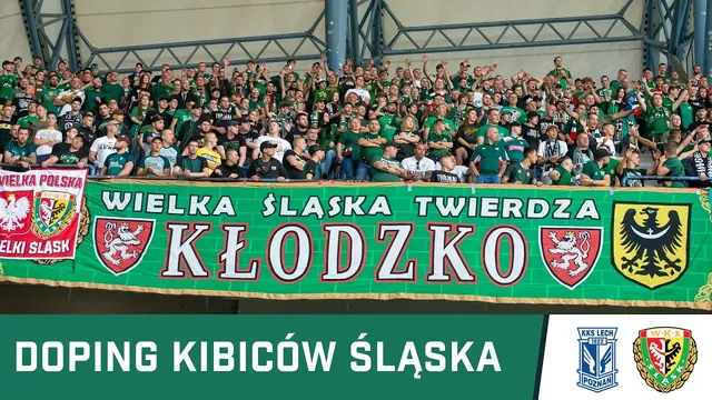 KIBICE: Doping kibiców Śląska w Poznaniu (WIDEO)