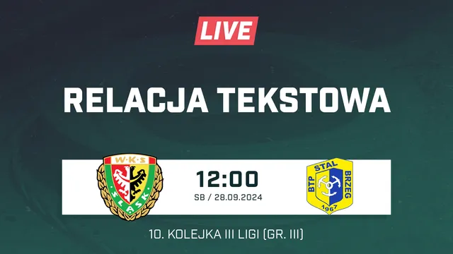 LIVE: Śląsk II Wrocław - Stal Brzeg (NA ŻYWO)