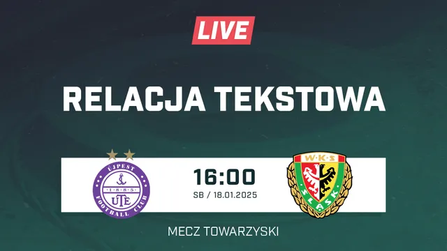 LIVE: Ujpest FC - Śląsk Wrocław (NA ŻYWO)