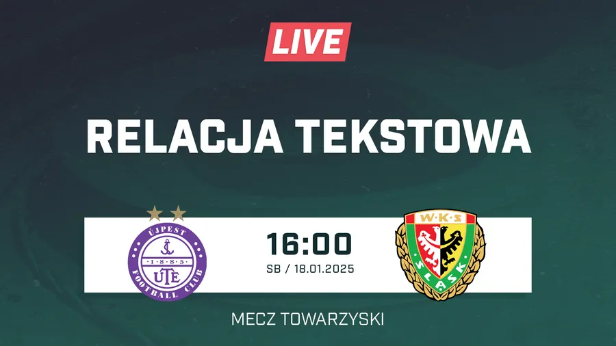 LIVE: Ujpest FC - Śląsk Wrocław (NA ŻYWO)