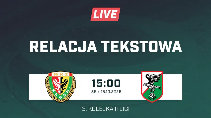  LIVE: Śląsk II Wrocław - Sokół Kleczew (NA ŻYWO)
