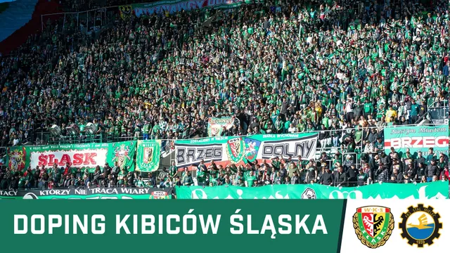 WIDEO: Doping kibiców Śląska w meczu ze Stalą Mielec