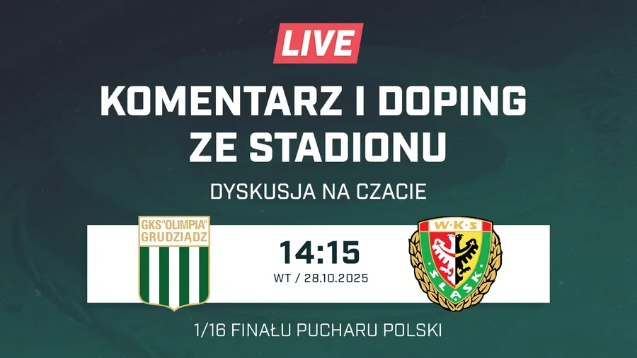 LIVE: Olimpia Grudziądz - Śląsk Wrocław (NA ŻYWO)