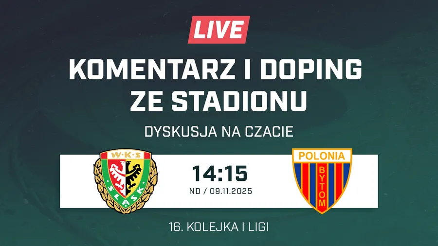 LIVE: Śląsk Wrocław - Polonia Bytom (NA ŻYWO)