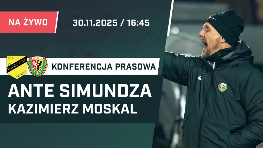 LIVE: Ante Simundza i Kazimierz Moskal po meczu Wieczysta - Śląsk