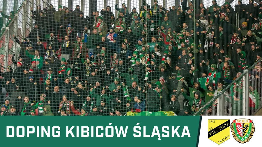 WIDEO: Doping kibiców Śląska w Sosnowcu