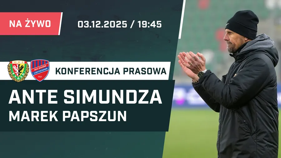 LIVE: Ante Simundza i Marek Papszun po meczu Śląsk - Raków