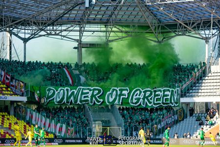 22. kolejka: Korona Kielce 2:0 Śląsk Wrocław (KIBICE)
