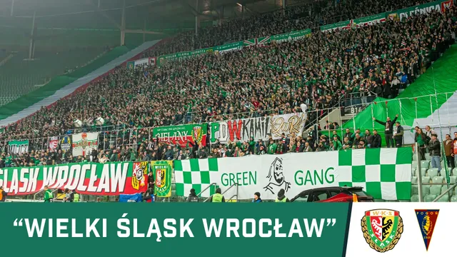 WIDEO: Doping kibiców Śląska w meczu z Pogonią