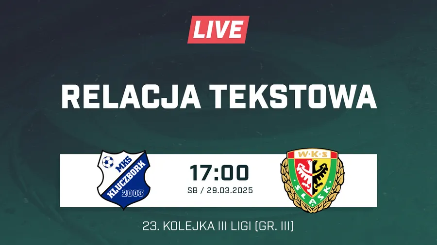 LIVE: MKS Kluczbork - Śląsk II Wrocław (NA ŻYWO)