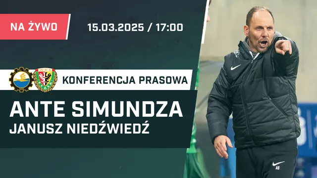 LIVE: Ante Simundza i Janusz Niedźwiedź po meczu Stal - Śląsk