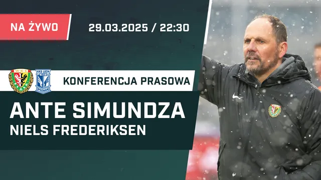 LIVE: Ante Simundza i Niels Frederiksen po meczu Śląsk - Lech