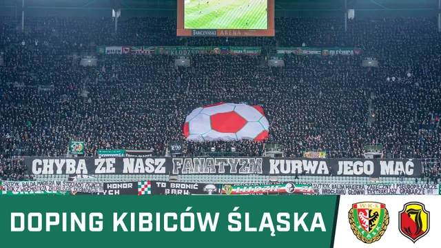 KIBICE: Doping kibiców Śląska w meczu z Jagiellonią (WIDEO)