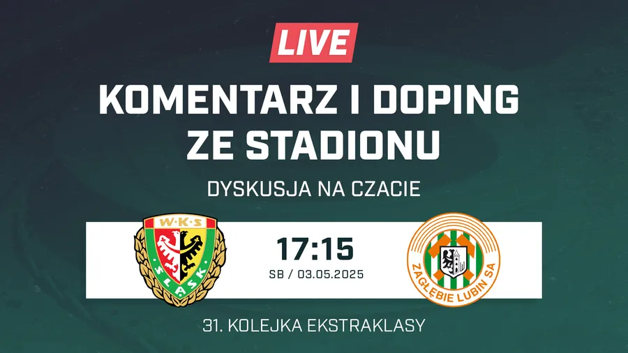 LIVE: Śląsk Wrocław - Zagłębie Lubin (NA ŻYWO)