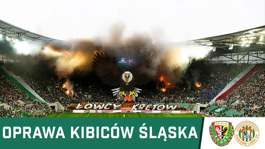WIDEO: Oprawa kibiców Śląska - ŁOWCY KRETÓW 