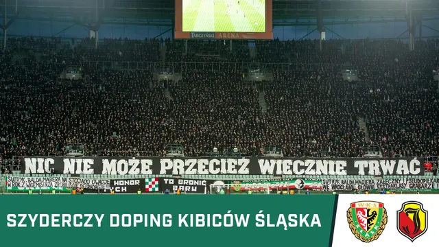 KIBICE: Szyderczy doping kibiców Śląska po spadku (BEZ CENZURY)