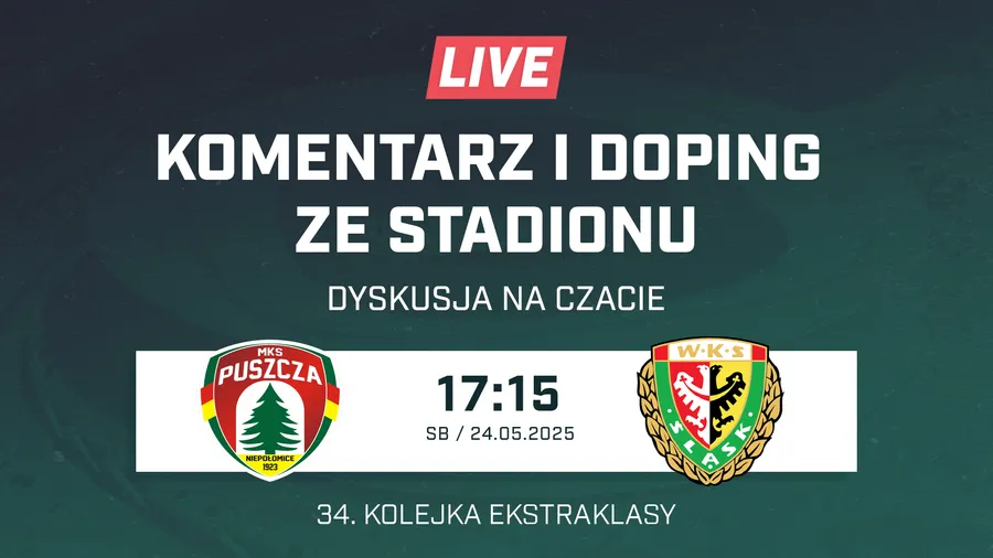 LIVE: Puszcza Niepołomice - Śląsk Wrocław (NA ŻYWO)