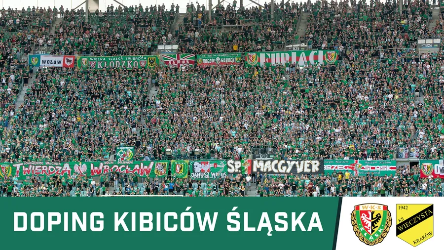 WIDEO: Doping kibiców Śląska podczas meczu z Wieczystą