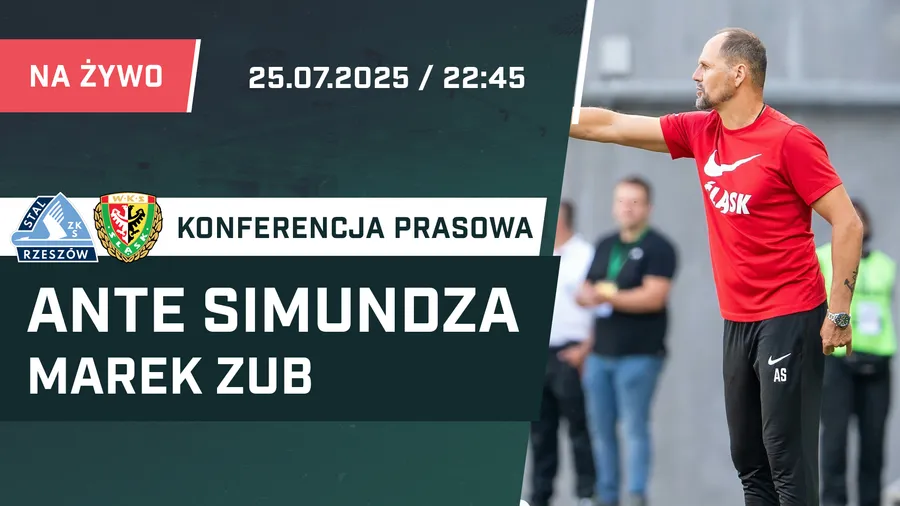 LIVE: Ante Simundza i Marek Zub po meczu Stal - Śląsk