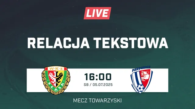 LIVE: Śląsk Wrocław - FK Pardubice (NA ŻYWO)