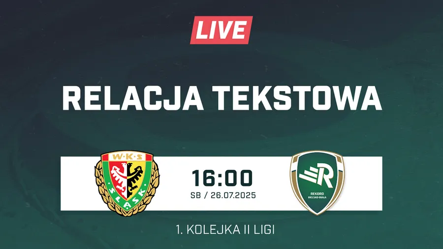 LIVE: Śląsk II Wrocław - Rekord Bielsko-Biała (NA ŻYWO)