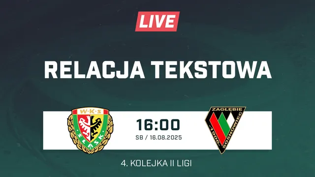LIVE: Śląsk II Wrocław - Zagłębie Sosnowiec (NA ŻYWO)