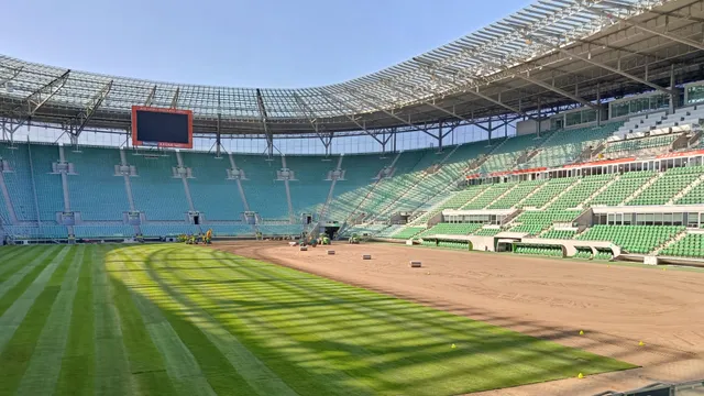 Trwa wymiana murawy na Tarczyński Arenie