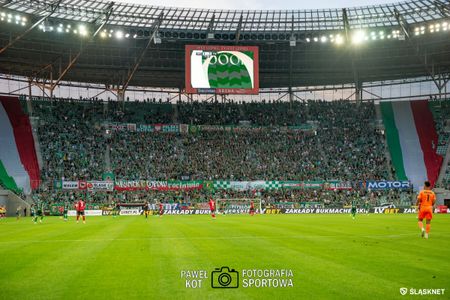 8. kolejka. Śląsk Wrocław 2:1 GKS Tychy (KIBICE)
